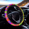 Abstract Colorful Liquid Trippy Print Car Steering Wheel Cover