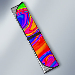 Abstract Colorful Liquid Trippy Print Car Sun Shade GearFrost