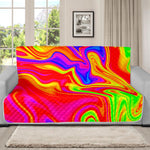 Abstract Colorful Liquid Trippy Print Futon Protector