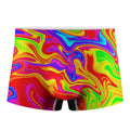 Abstract Colorful Liquid Trippy Print Men's Boxer Briefs