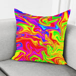 Abstract Colorful Liquid Trippy Print Pillow Cover