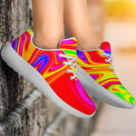 Abstract Colorful Liquid Trippy Print Sport Shoes GearFrost