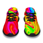 Abstract Colorful Liquid Trippy Print Sport Shoes GearFrost