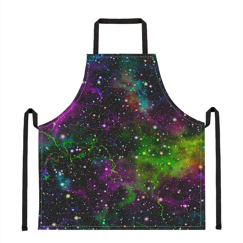 Abstract Dark Galaxy Space Print Apron