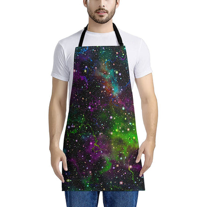 Abstract Dark Galaxy Space Print Apron