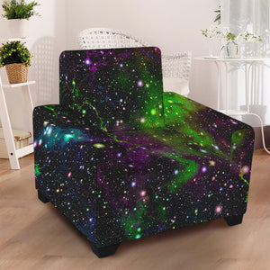 Abstract Dark Galaxy Space Print Armchair Slipcover