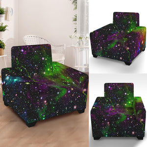 Abstract Dark Galaxy Space Print Armchair Slipcover