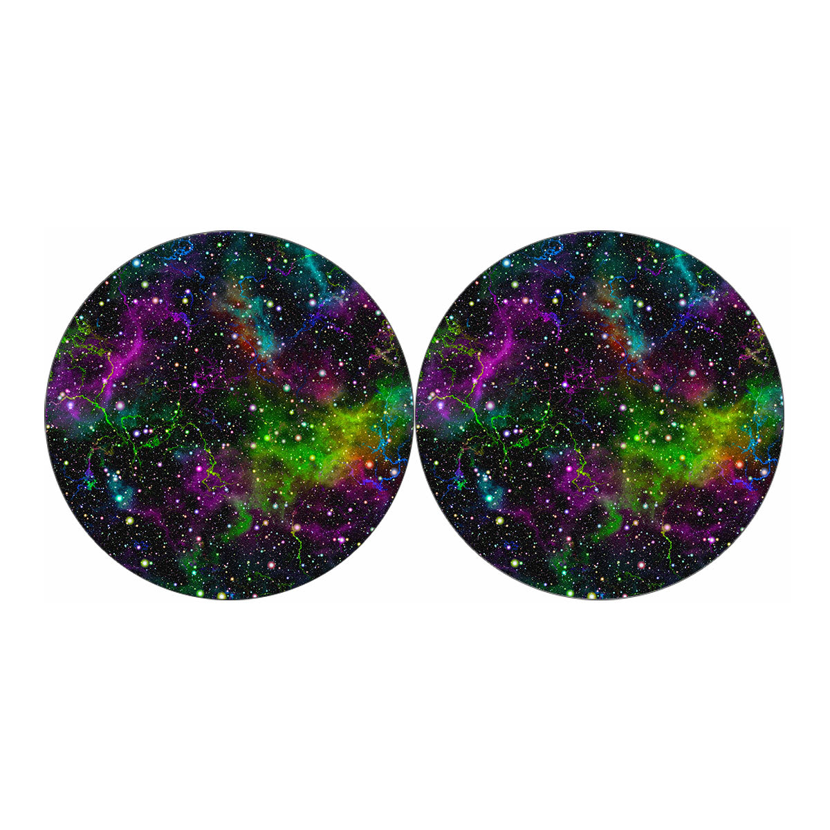 Abstract Dark Galaxy Space Print Car Coasters