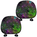 Abstract Dark Galaxy Space Print Car Headrest Covers