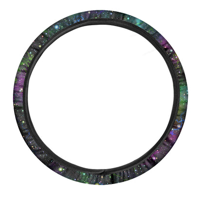 Abstract Dark Galaxy Space Print Car Steering Wheel Cover