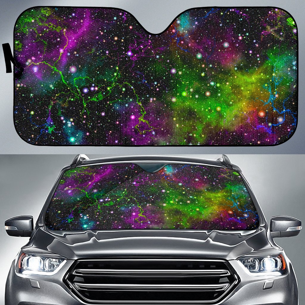 Abstract Dark Galaxy Space Print Car Sun Shade GearFrost