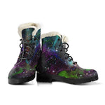 Abstract Dark Galaxy Space Print Comfy Boots GearFrost