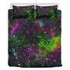 Abstract Dark Galaxy Space Print Duvet Cover Bedding Set