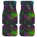 Abstract Dark Galaxy Space Print Front and Back Car Floor Mats