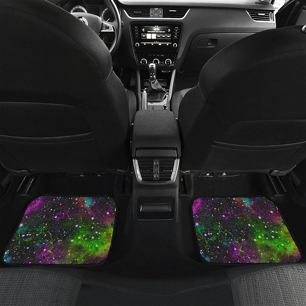 Abstract Dark Galaxy Space Print Front and Back Car Floor Mats