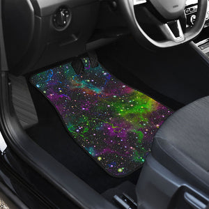 Abstract Dark Galaxy Space Print Front and Back Car Floor Mats