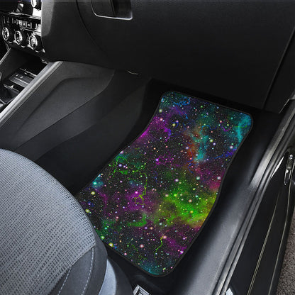 Abstract Dark Galaxy Space Print Front and Back Car Floor Mats
