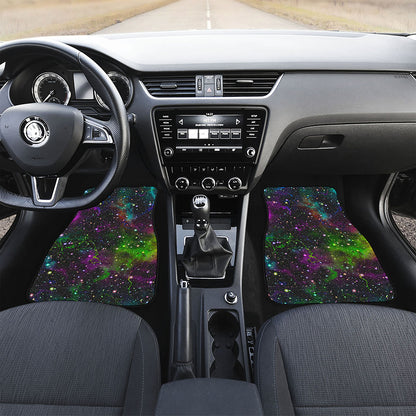 Abstract Dark Galaxy Space Print Front Car Floor Mats
