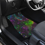 Abstract Dark Galaxy Space Print Front Car Floor Mats