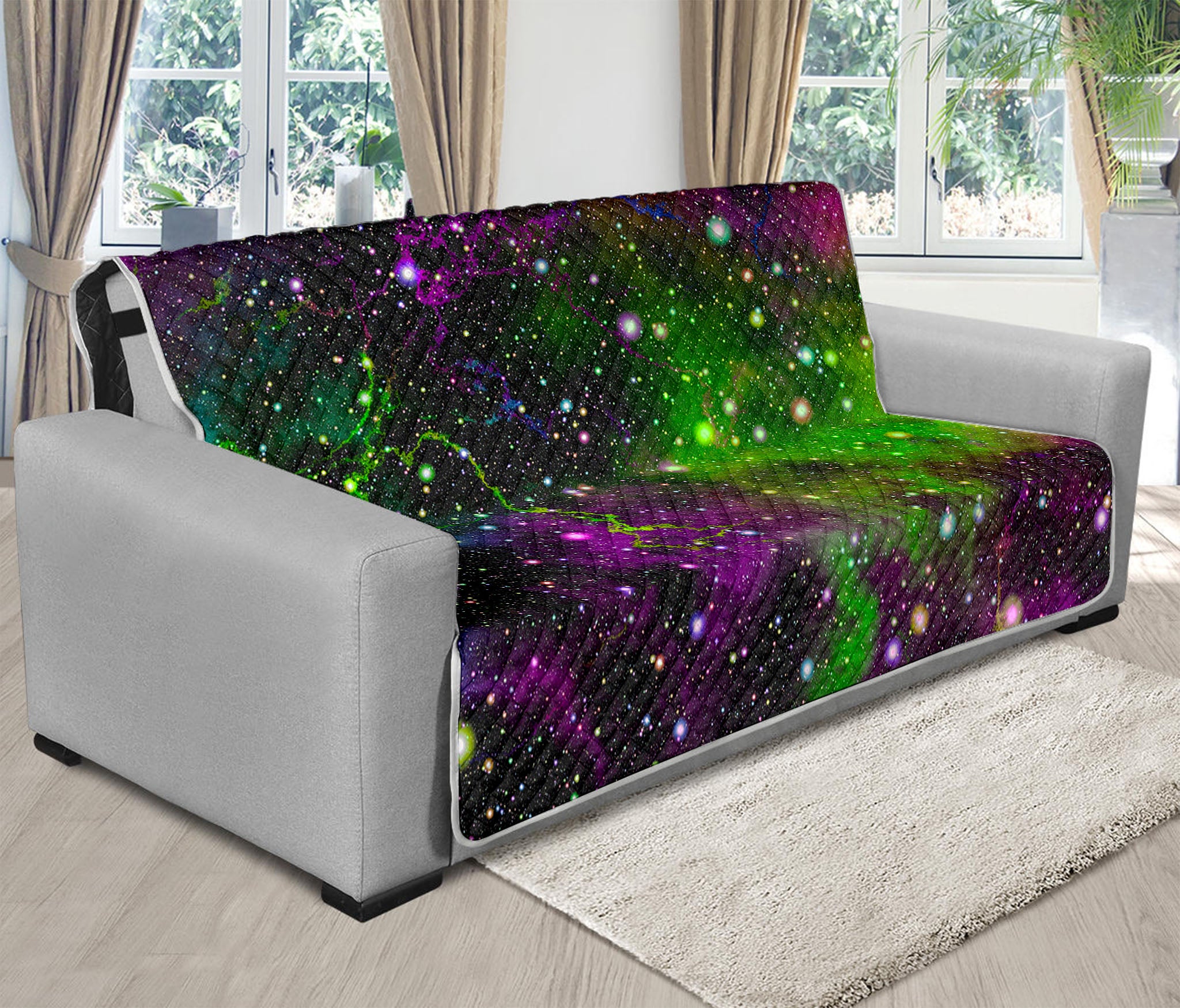 Abstract Dark Galaxy Space Print Futon Protector