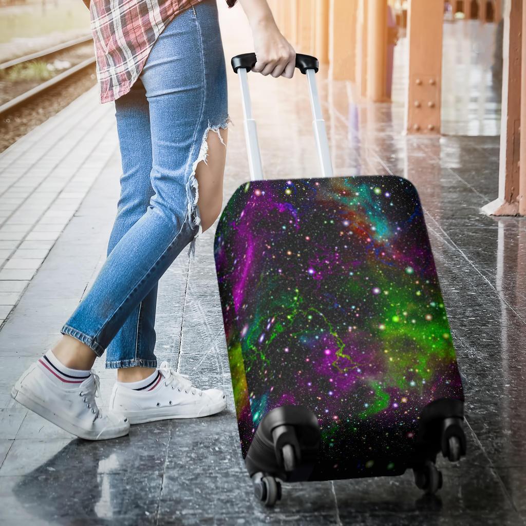 Abstract Dark Galaxy Space Print Luggage Cover GearFrost