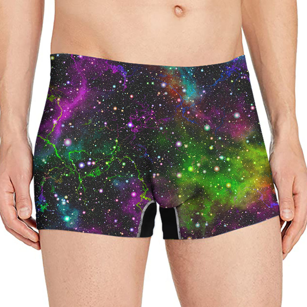 Abstract Dark Galaxy Space Print Men's Boxer Briefs