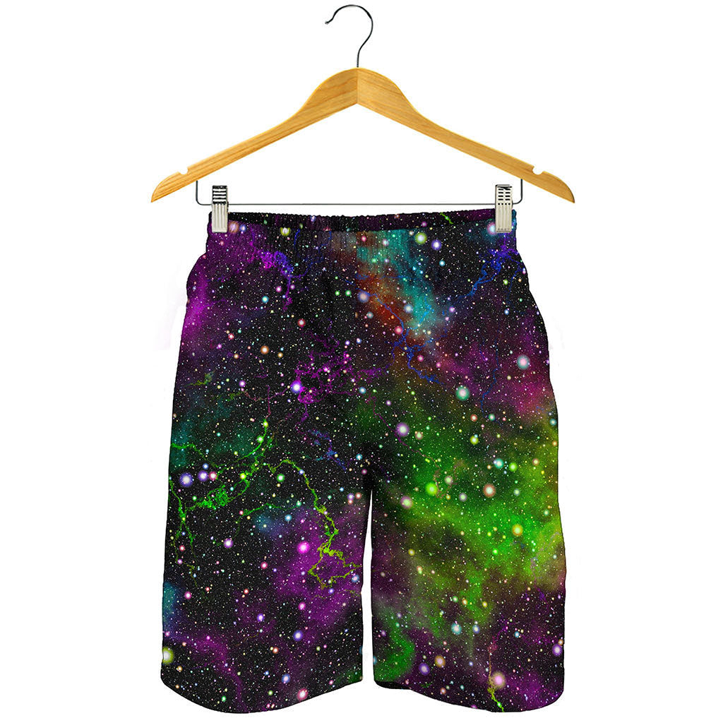 Abstract Dark Galaxy Space Print Men's Shorts