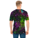 Abstract Dark Galaxy Space Print Men's T-Shirt