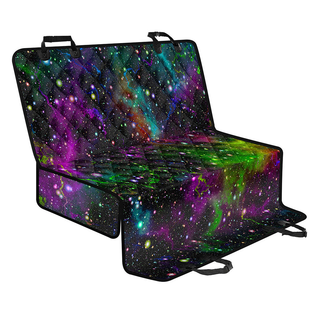 Abstract Dark Galaxy Space Print Pet Car Back Seat Cover
