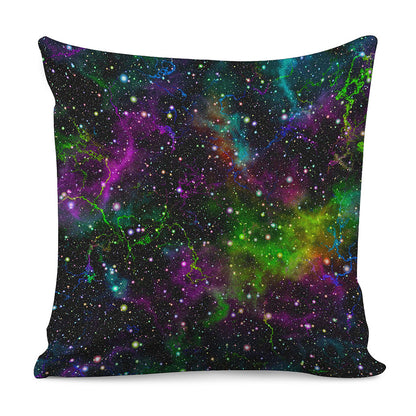 Abstract Dark Galaxy Space Print Pillow Cover