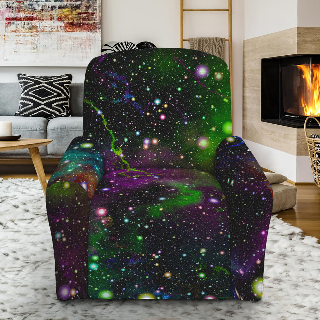 Abstract Dark Galaxy Space Print Recliner Slipcover