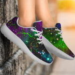 Abstract Dark Galaxy Space Print Sport Shoes GearFrost