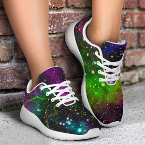 Abstract Dark Galaxy Space Print Sport Shoes GearFrost