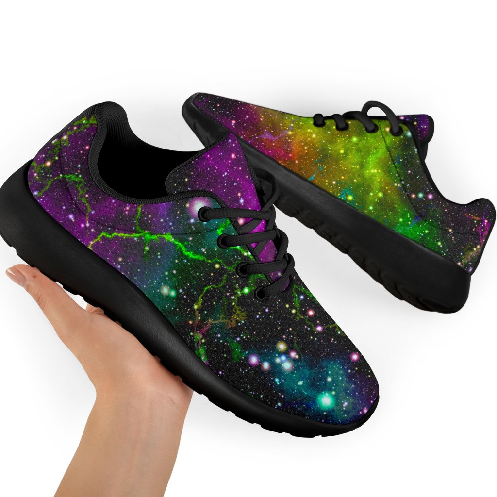 Abstract Dark Galaxy Space Print Sport Shoes GearFrost