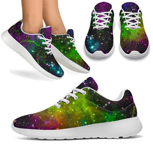 Abstract Dark Galaxy Space Print Sport Shoes GearFrost