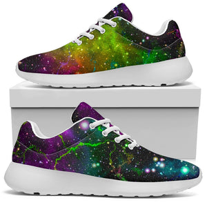 Abstract Dark Galaxy Space Print Sport Shoes GearFrost