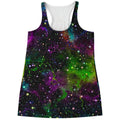 Abstract Dark Galaxy Space Print Women's Racerback Tank Top