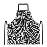 Abstract Dazzle Pattern Print Apron