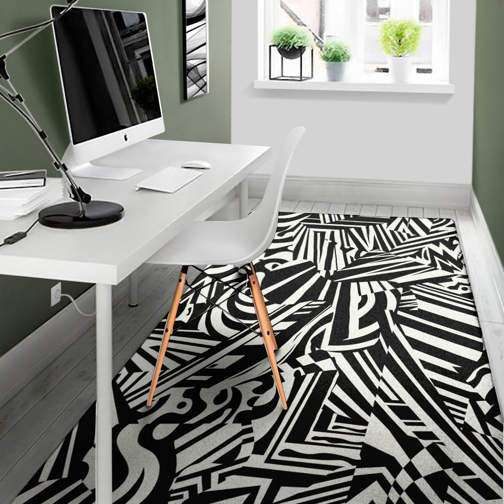 Abstract Dazzle Pattern Print Area Rug