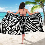 Abstract Dazzle Pattern Print Beach Sarong Wrap