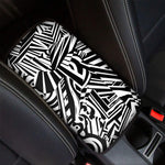 Abstract Dazzle Pattern Print Car Center Console Cover