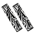 Abstract Dazzle Pattern Print Car Seat Belt Covers