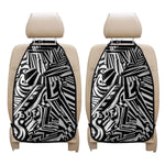 Abstract Dazzle Pattern Print Car Seat Organizers