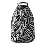Abstract Dazzle Pattern Print Car Seat Organizers