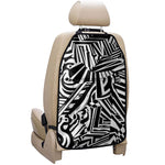 Abstract Dazzle Pattern Print Car Seat Organizers