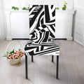Abstract Dazzle Pattern Print Dining Chair Slipcover