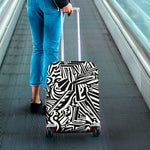 Abstract Dazzle Pattern Print Luggage Cover