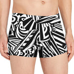 Abstract Dazzle Pattern Print Men's Boxer Briefs