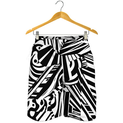 Abstract Dazzle Pattern Print Men's Shorts