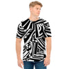Abstract Dazzle Pattern Print Men's T-Shirt